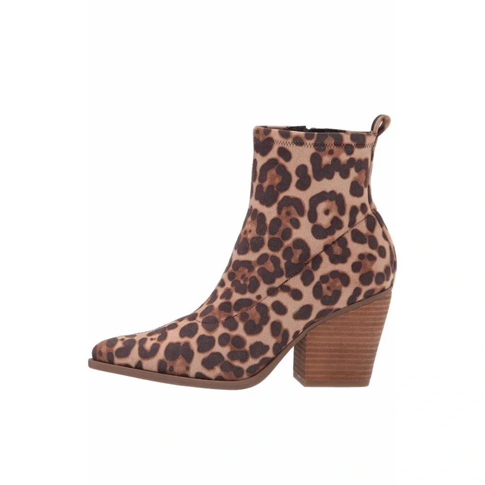 Women’s Soul Naturalizer Melodi Leopard Print Booties Size 6 US! - Picture 10 of 10